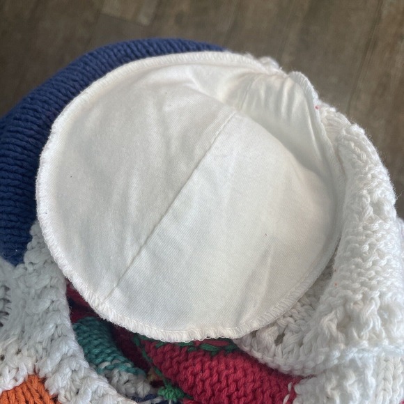 Talbots Hand Knit Patchwork Spring Pullover Sweater Fish Pineapple Women’s Small - Picture 6 of 7